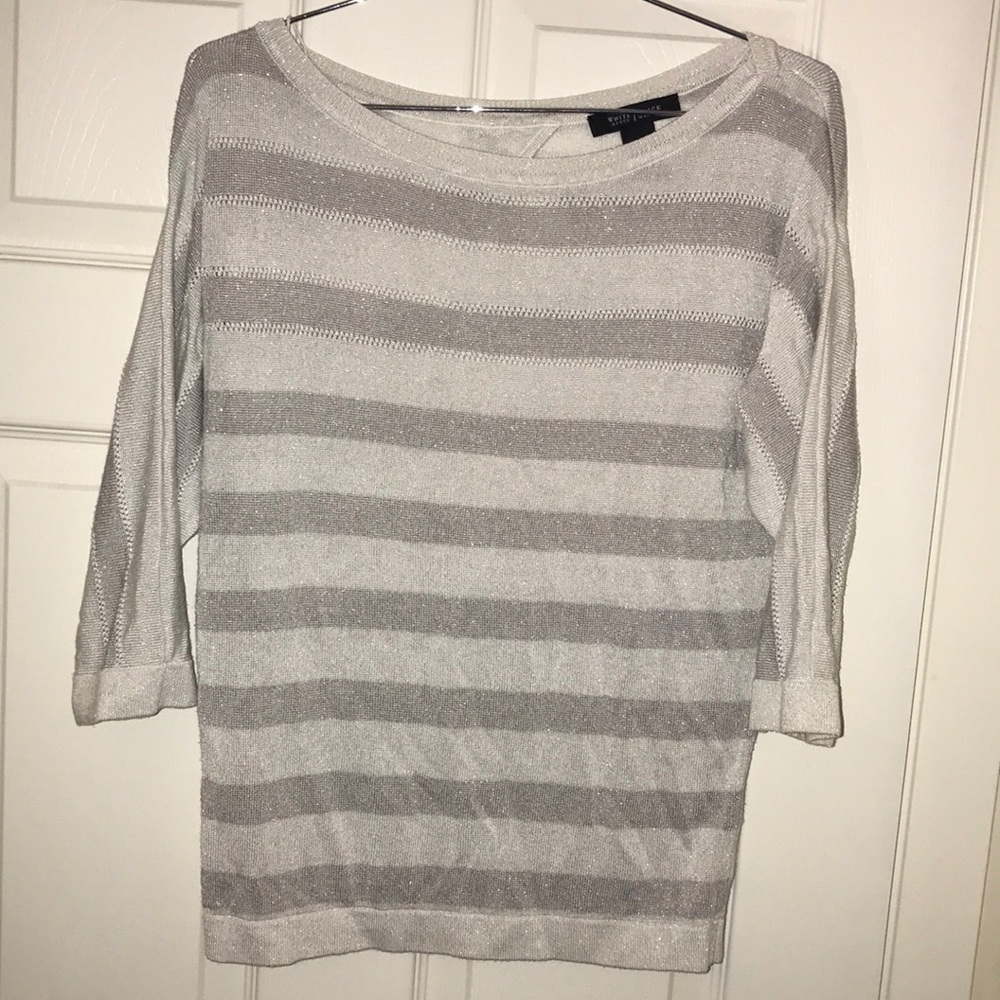 Grey Striped Sweater